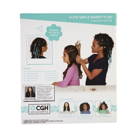 CGH Cute Girls Hairstyles Festival Hair Crochet Kit - Picture 7 of 7